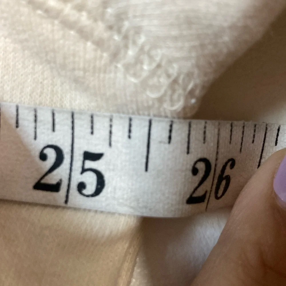 Brunette The Label Cream Crew Neck Sweater small medium - Picture 5 of 6